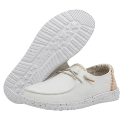 Wendy Chambray Woven Damen - White Sand