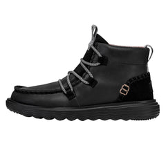 Reyes Boot Leather Damen - Black/Black