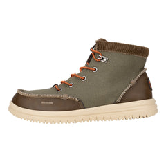 Bradley Corduroy Collar Herren - Dusty Olive/Tan