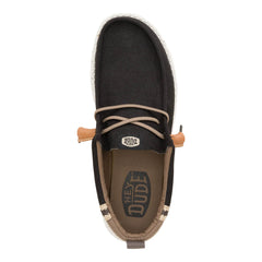 Wally Summer Linen Herren - Black/Walnut