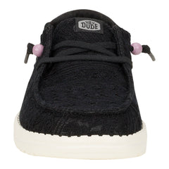 Wendy Crochet Lace Damen - Black