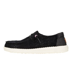 Wendy Crochet Lace Damen - Black