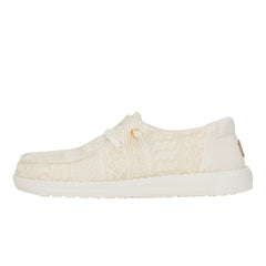 Wendy Crochet Lace Damen - White/Gold