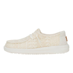 Wendy Crochet Lace Kinder - White/Gold