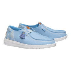Wendy Funk Embroidered Floral Damen - Blue