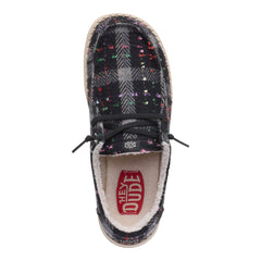 Wendy Confetti Plaid Cozy Damen - Black/Multi
