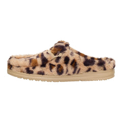 Wendy Slipper Leo Fur Damen - Tan/Multi