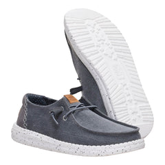 Wendy Chambray Grid Damen - Charcoal