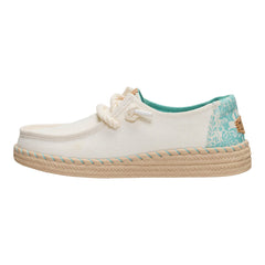Wendy Espadrille Hibiscus Damen - Egret/Multi