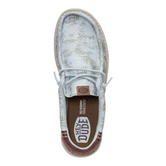 Wally Washed Palm Herren - Harbor Green/Multi