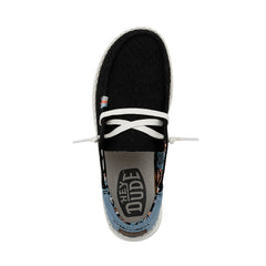 Wendy Boho Embroidered Damen - Black
