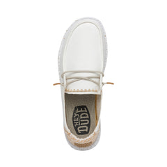 Wendy Chambray Woven Damen - White Sand