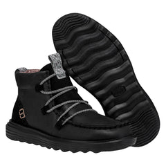 Reyes Boot Leather Damen - Black/Black