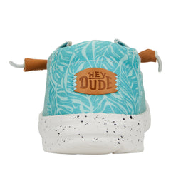 Wendy Heathered Slub Tropical Damen - Blue