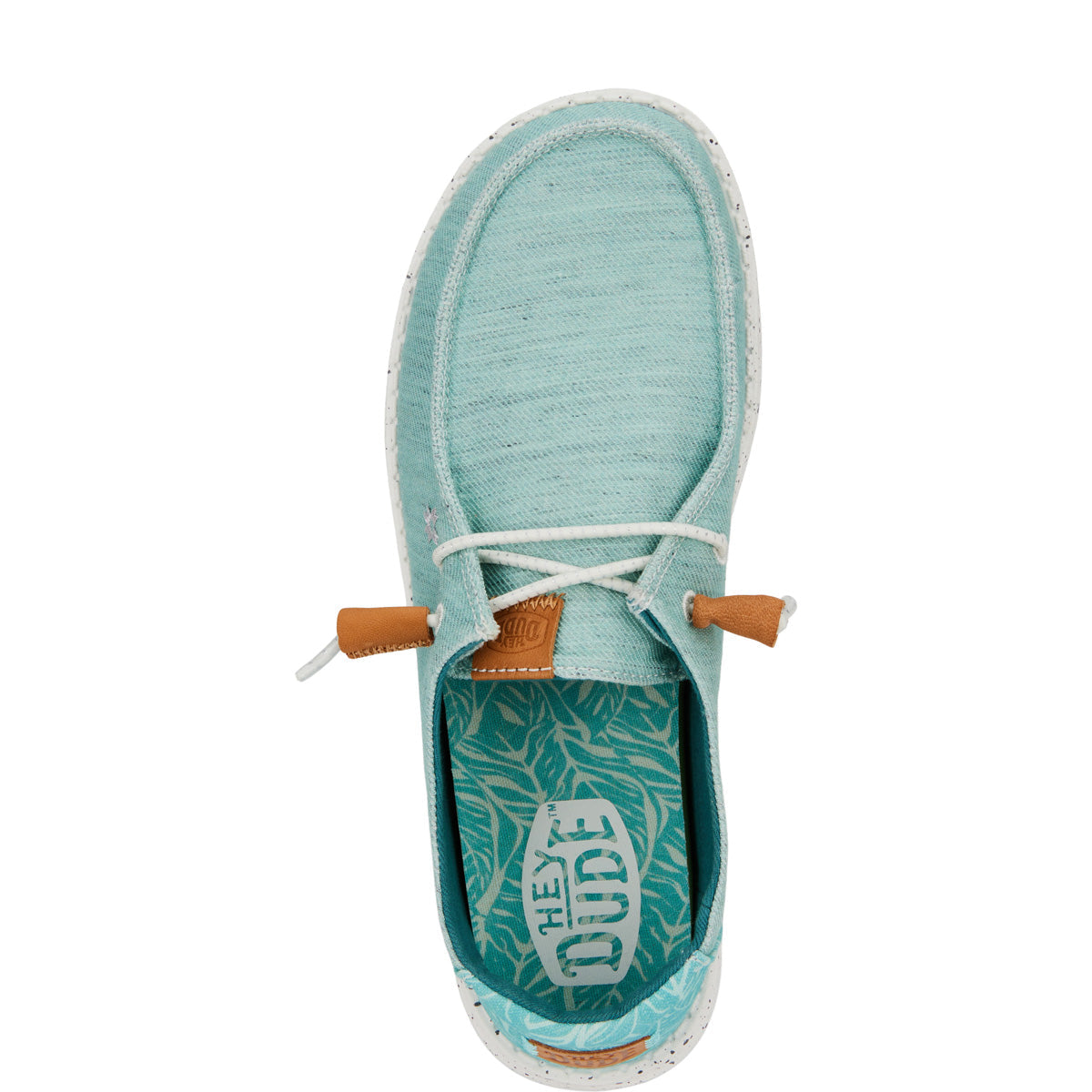 Wendy Heathered Slub Tropical Damen - Blue
