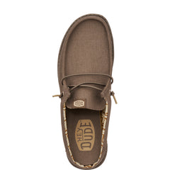 Wally Slip Canvas Herren - Walnut