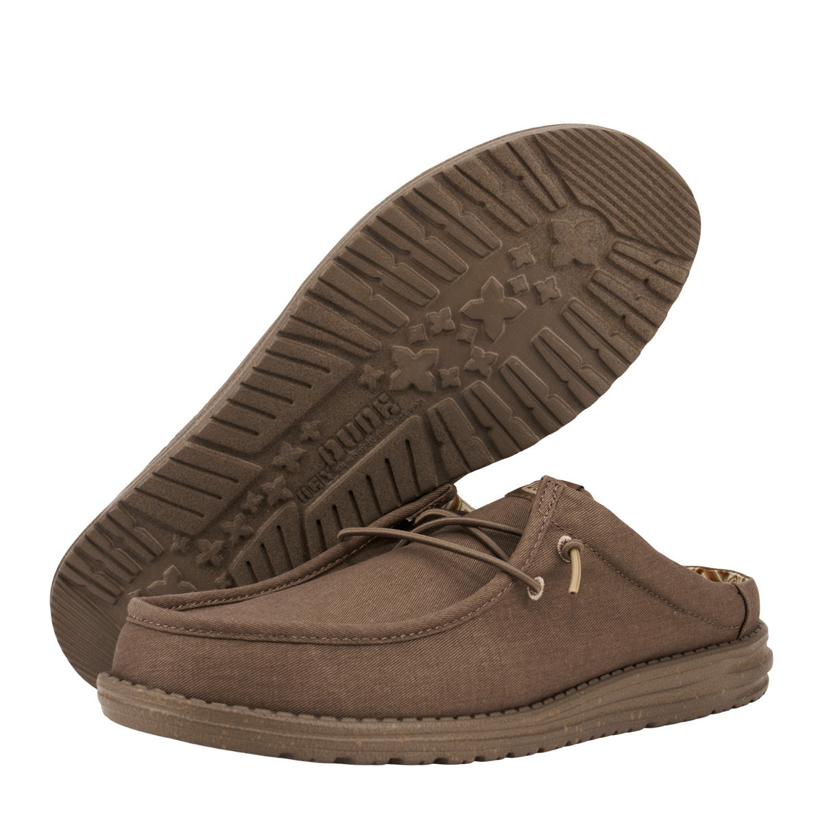 Wally Slip Canvas Herren - Walnut