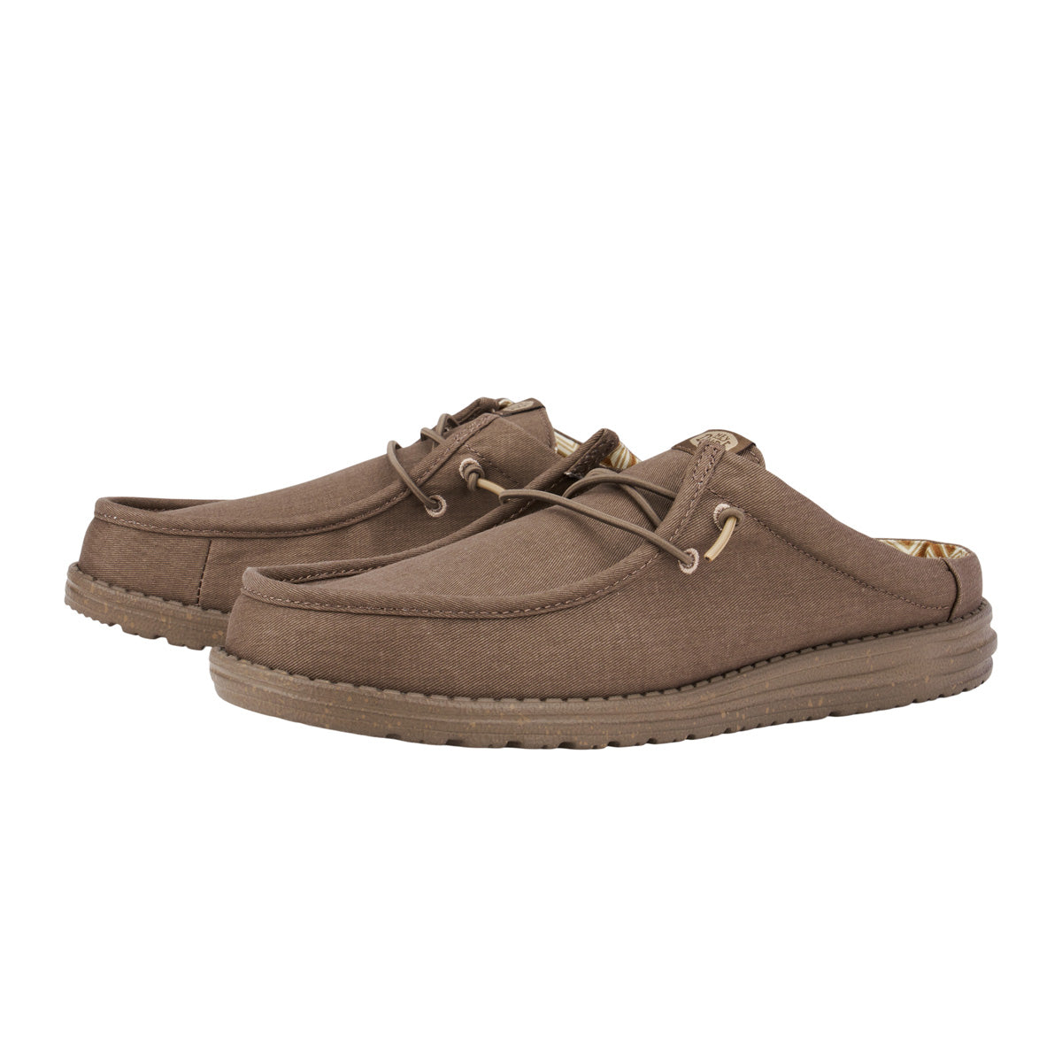 Wally Slip Canvas Herren - Walnut