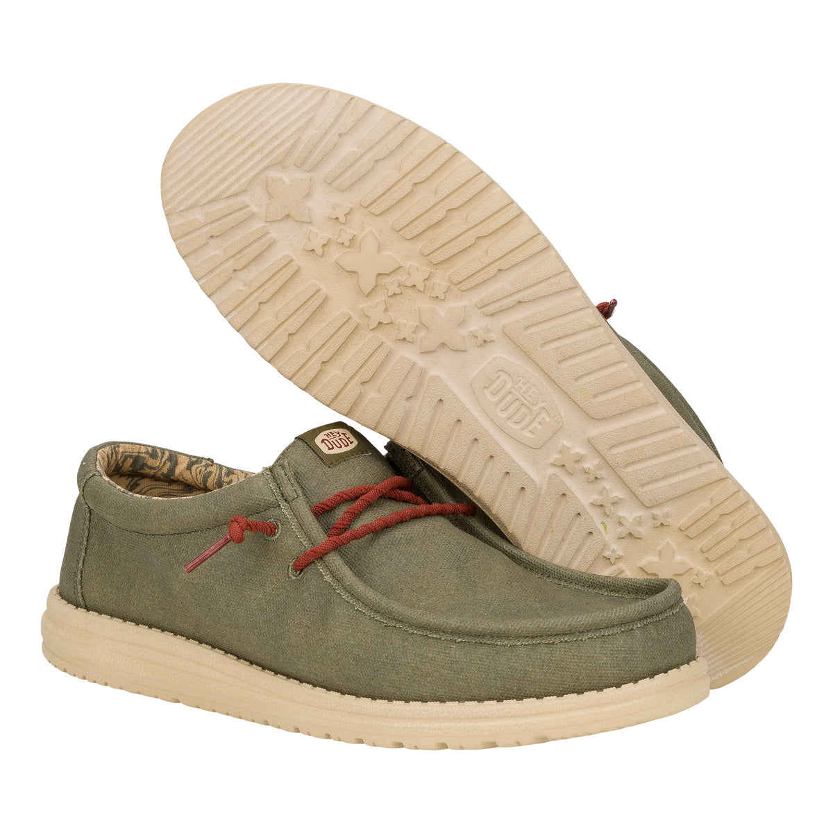 Wally Waxed Canvas Herren - Olive