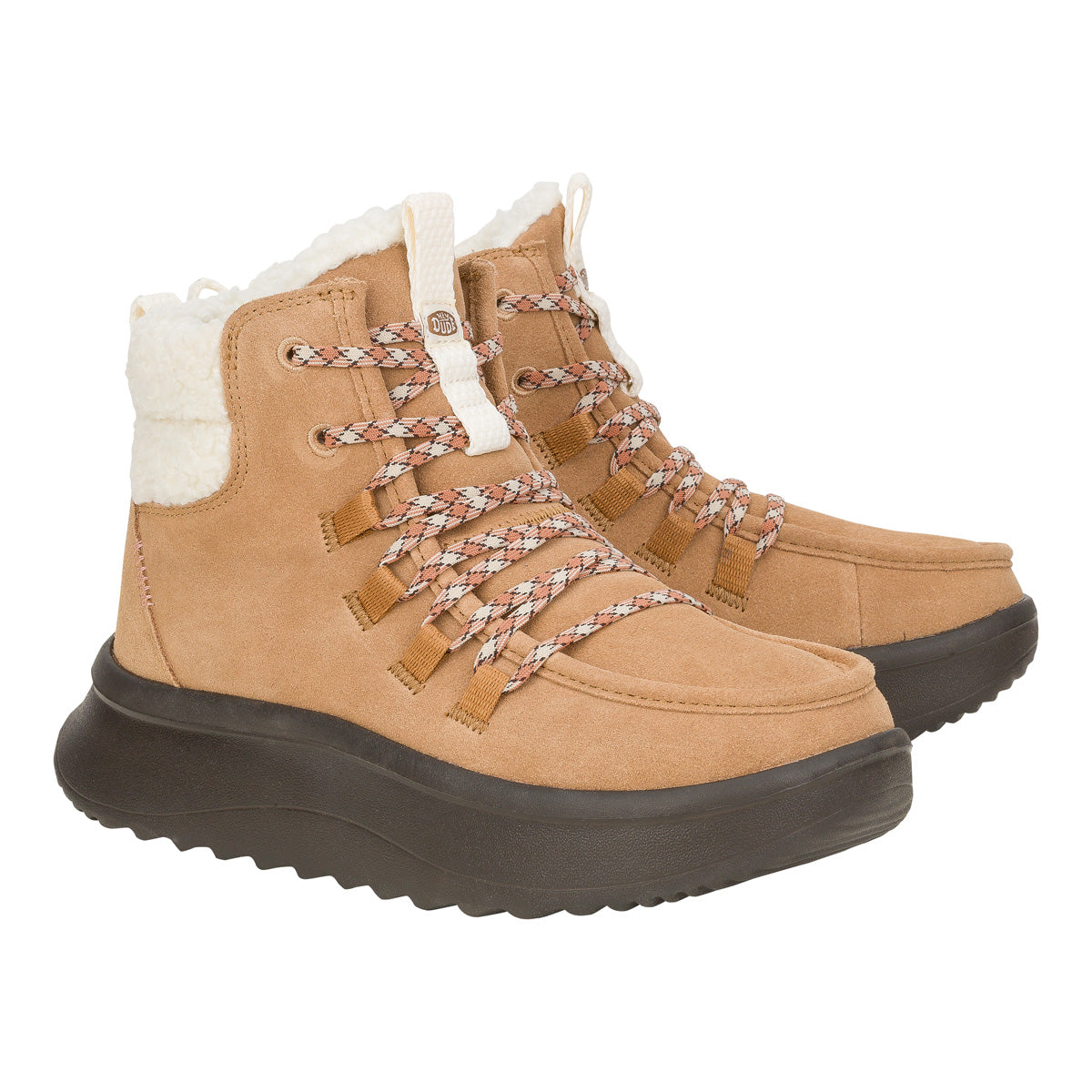 Wendy Peak Apres Suede Cozy Damen - Chestnut/Black