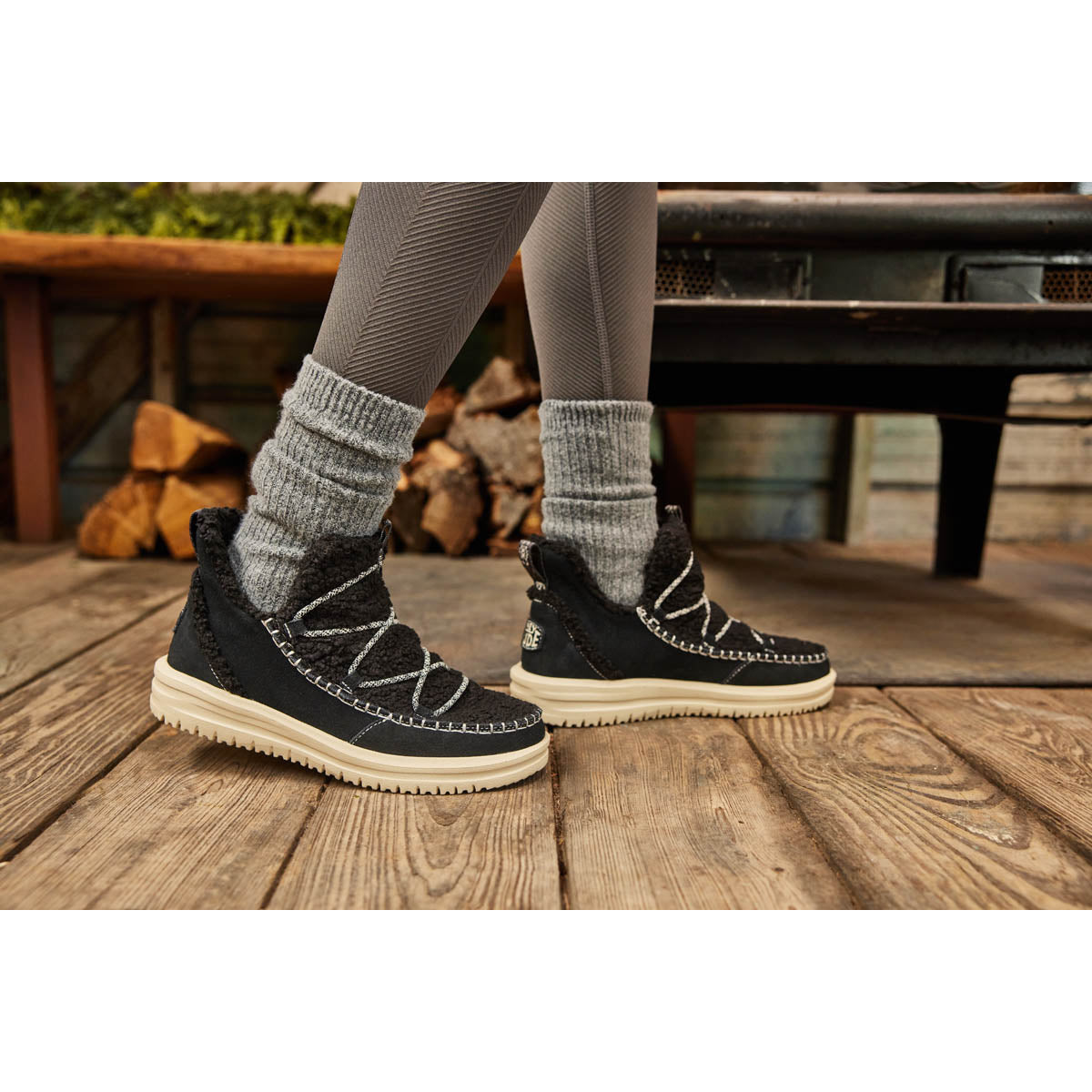 Camden Suede Cozy Damen - Black