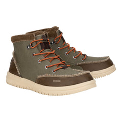 Bradley Corduroy Collar Herren - Dusty Olive/Tan