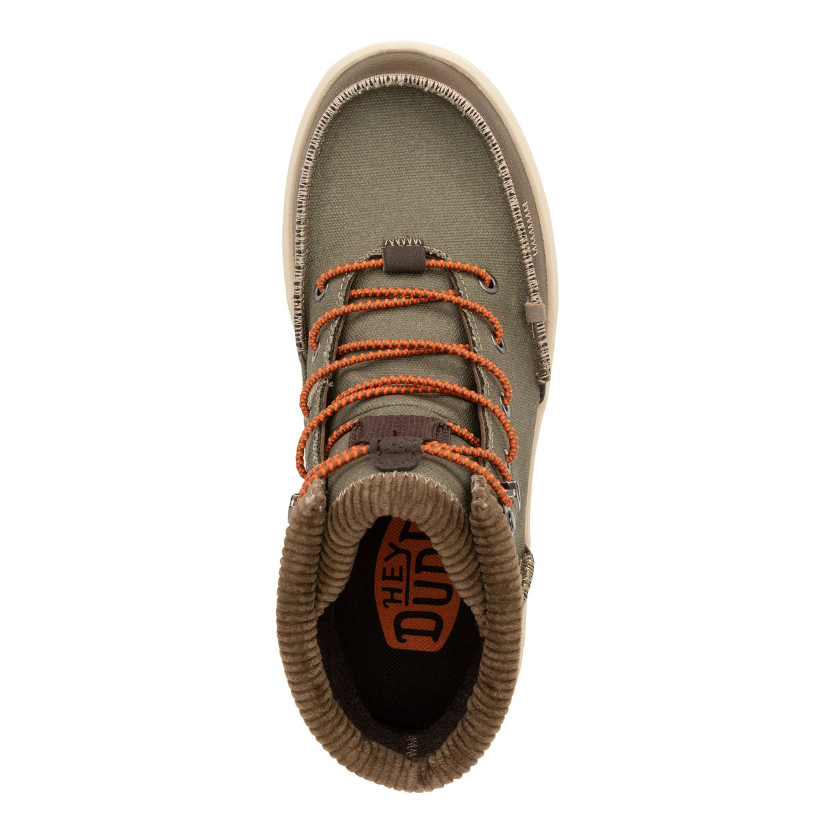 Bradley Corduroy Collar Herren - Dusty Olive/Tan