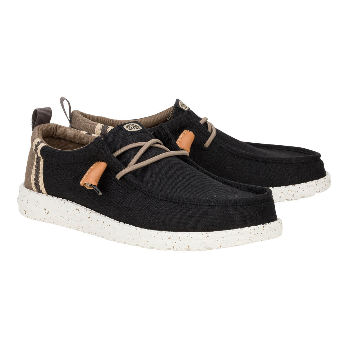 Wally Summer Linen Herren - Black/Walnut