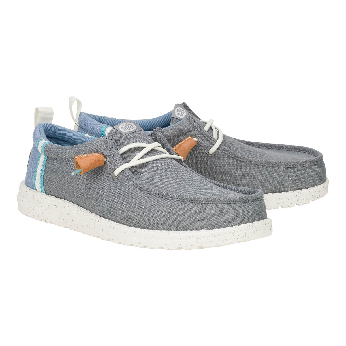 Wally Summer Linen Herren - Monument Grey/Faded Denim
