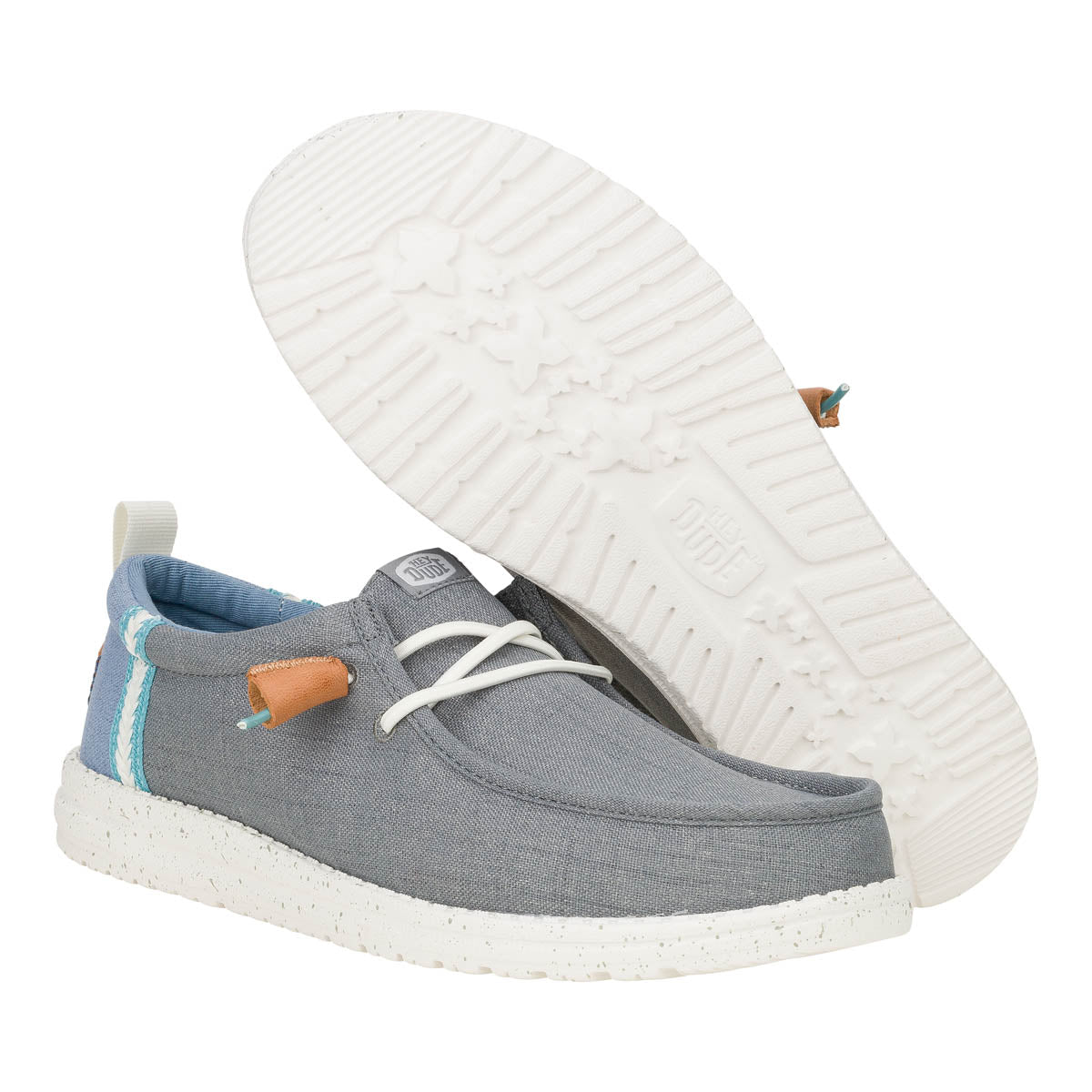 Wally Summer Linen Herren - Monument Grey/Faded Denim