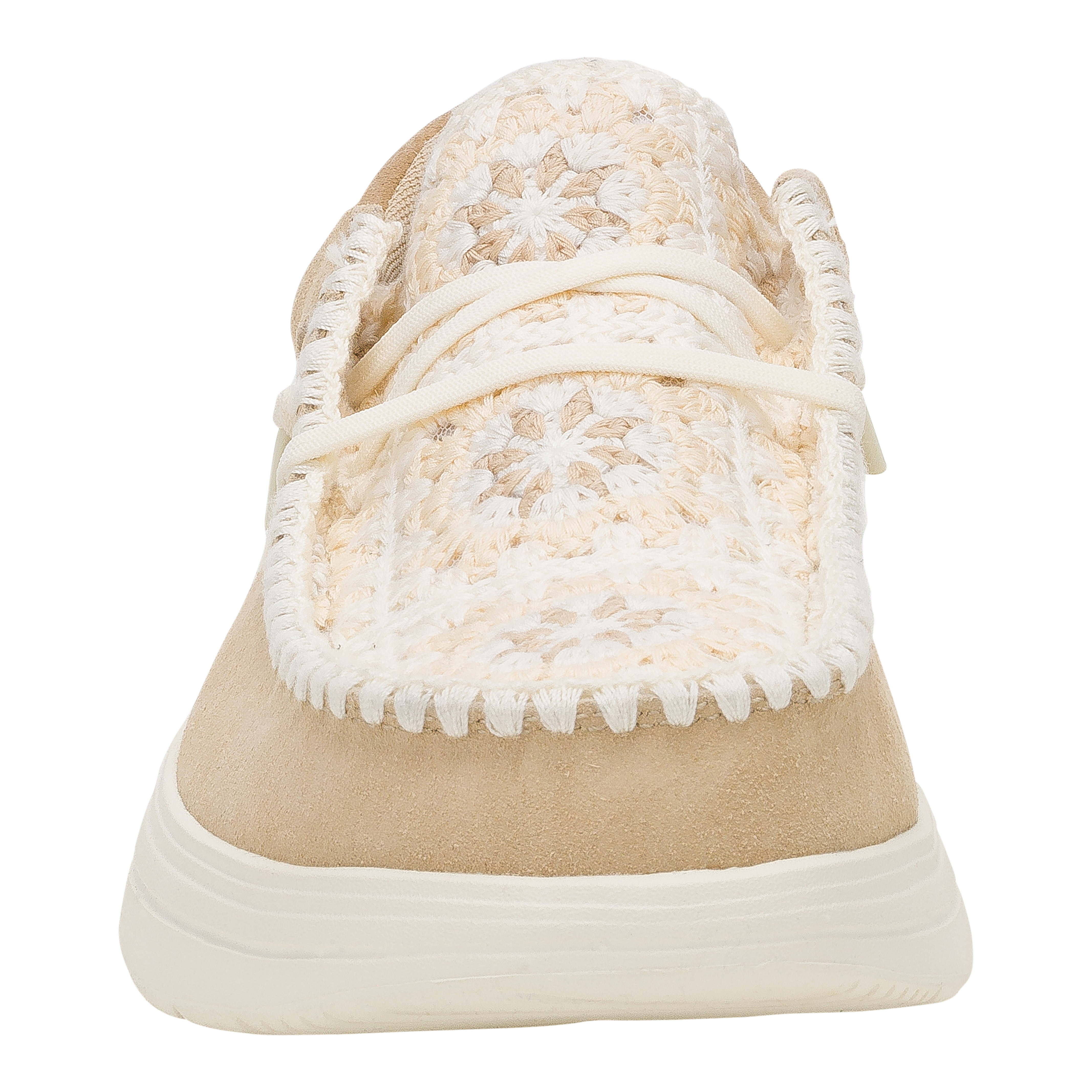 Wendy COMF Suede Crochet Damen - Irish Cream/Multi