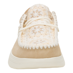 Wendy COMF Suede Crochet Damen - Irish Cream/Multi