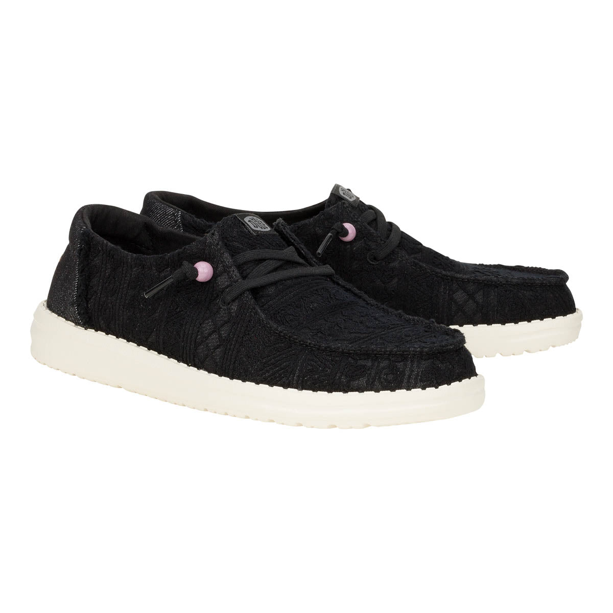Wendy Crochet Lace Damen - Black