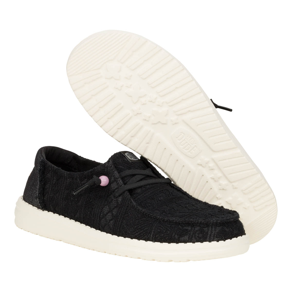 Wendy Crochet Lace Damen - Black
