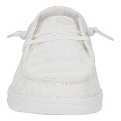 Wendy Crochet Lace Damen - White