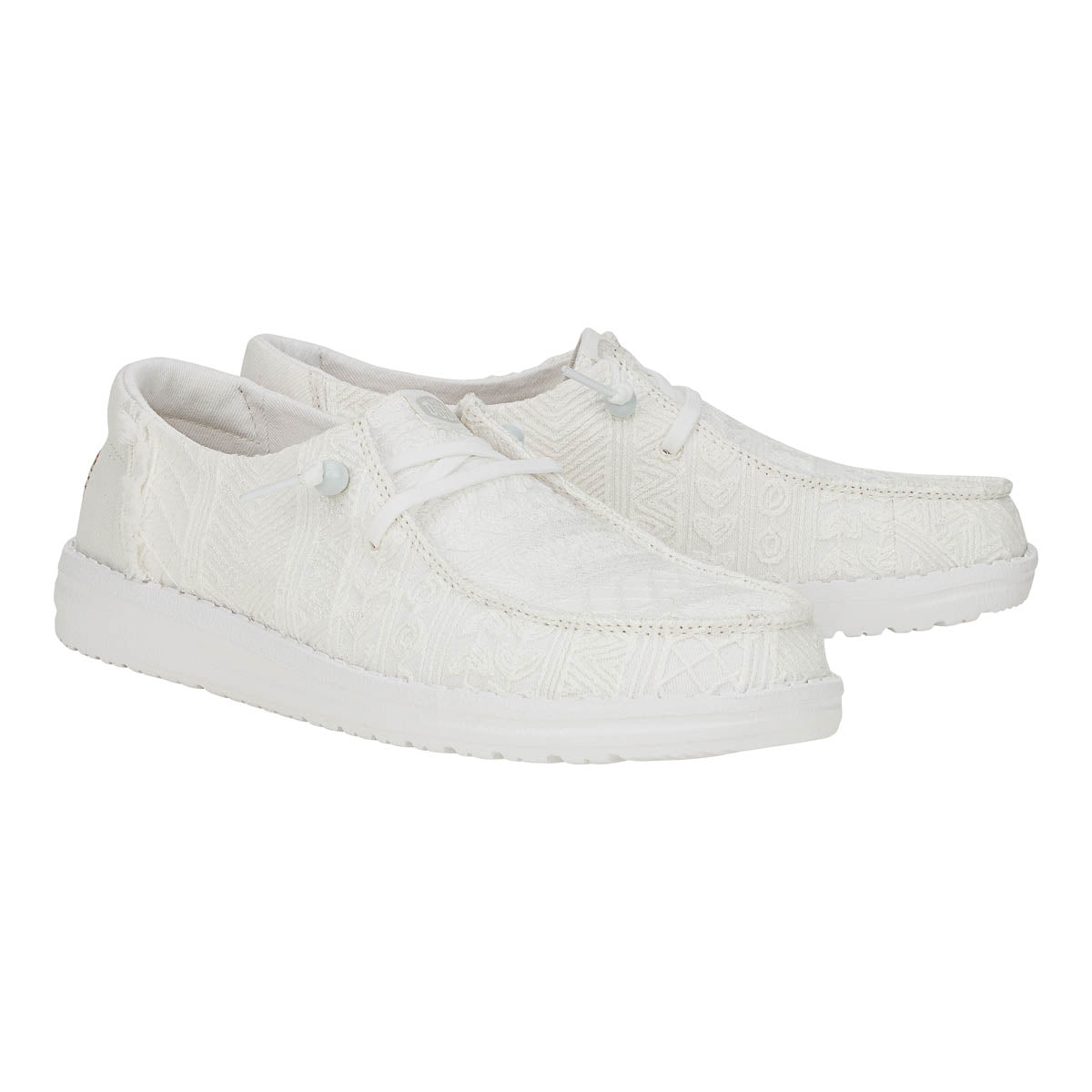 Wendy Crochet Lace Damen - White