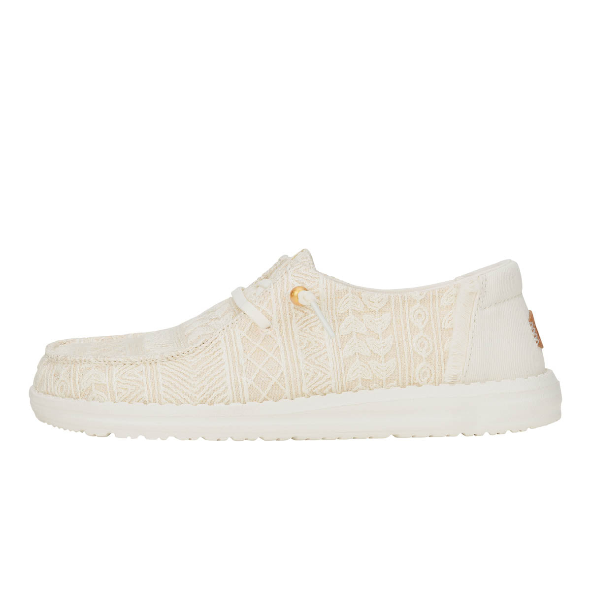 Wendy Crochet Lace Damen - White/Gold