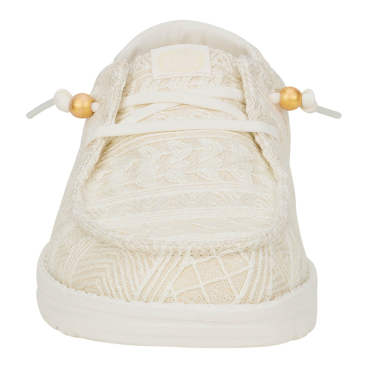 Wendy Crochet Lace Damen - White/Gold