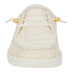 Wendy Crochet Lace Damen - White/Gold
