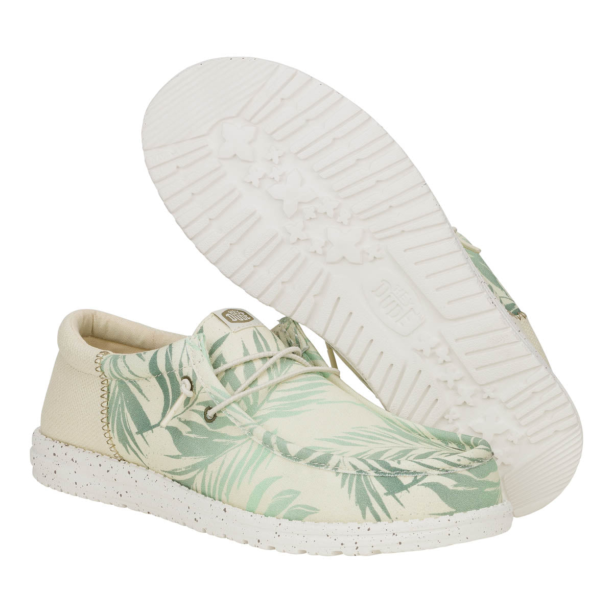Wally Funk Psych Palm Herren - Light Grey/Celadon Green