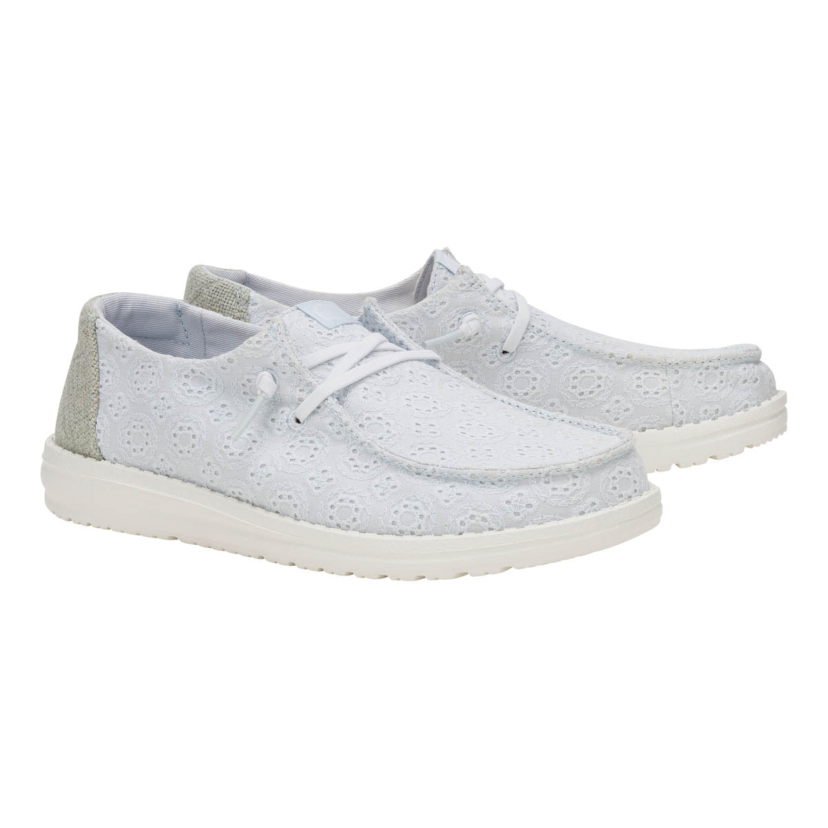 Wendy Eyelet Lace Damen - Ancient Blue