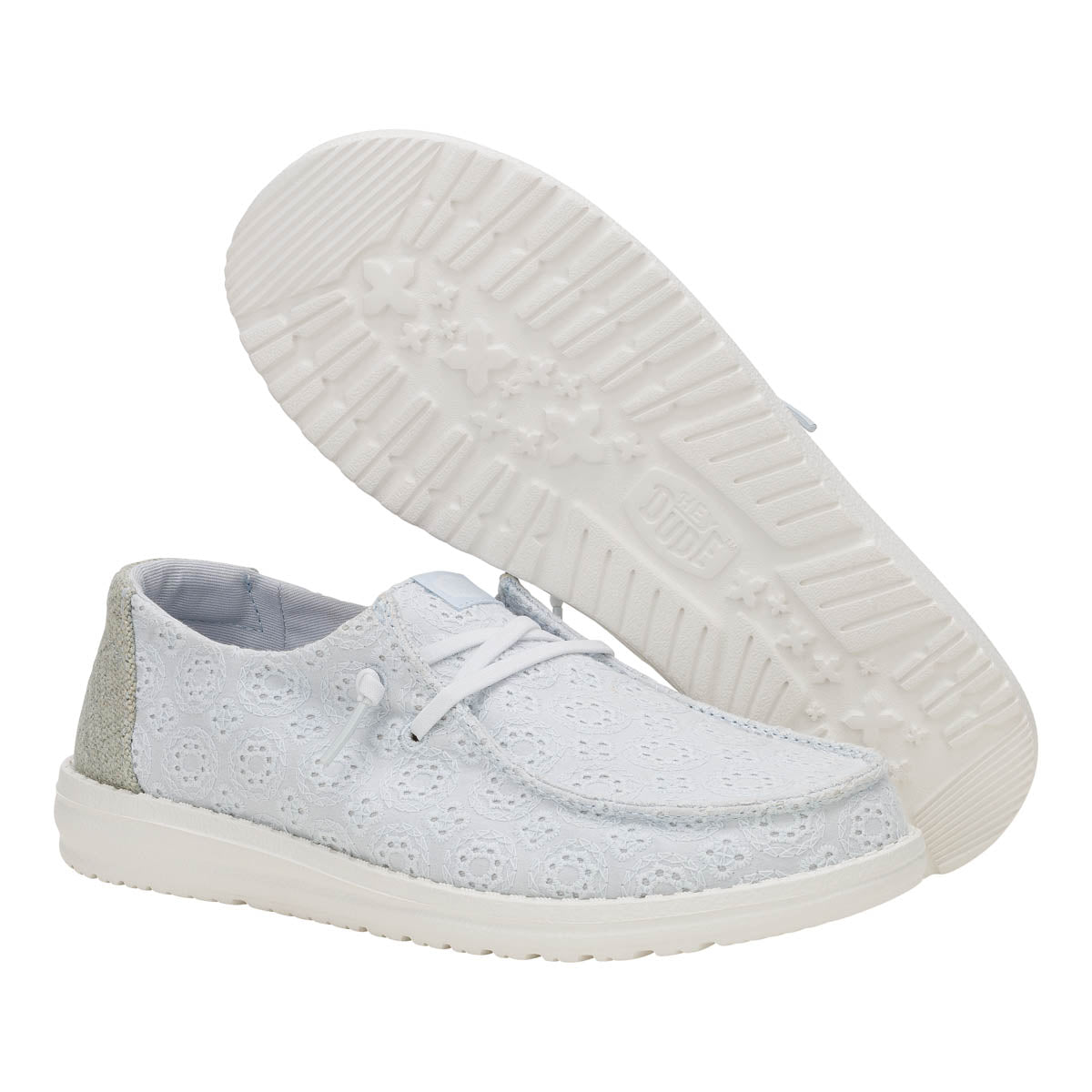 Wendy Eyelet Lace Damen - Ancient Blue