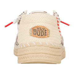Wendy Espadrille Retro Palm Damen - Downtown Brown/Egret
