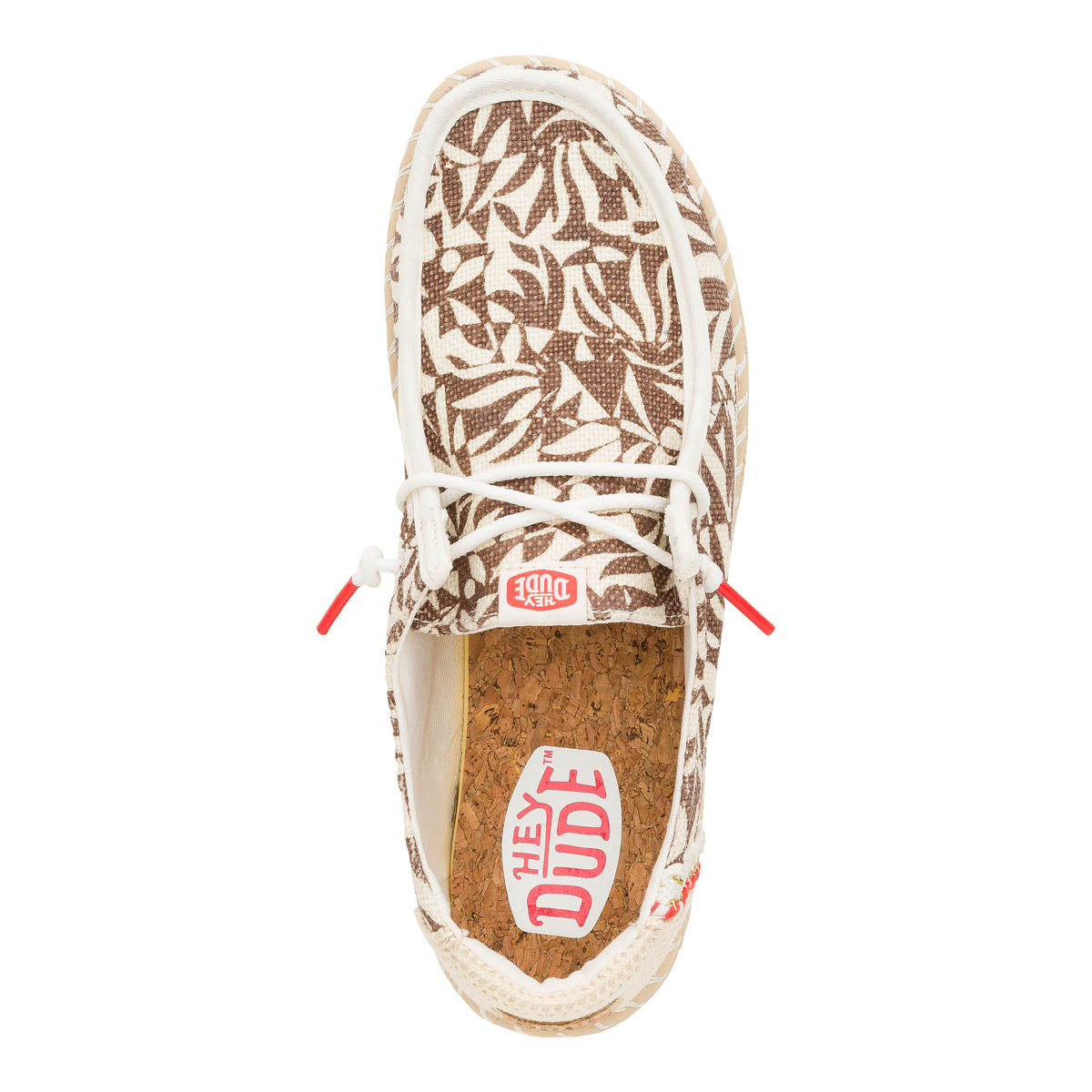 Wendy Espadrille Retro Palm Damen - Downtown Brown/Egret