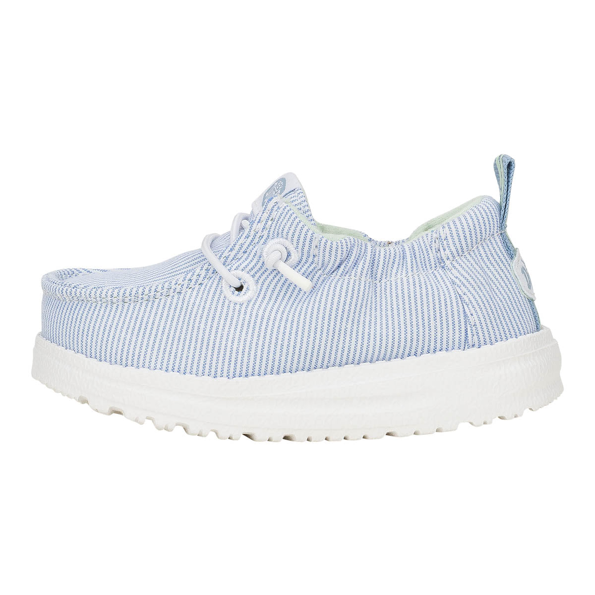 LILDUDES Slip On Prints Kinder - White/Faded Denim