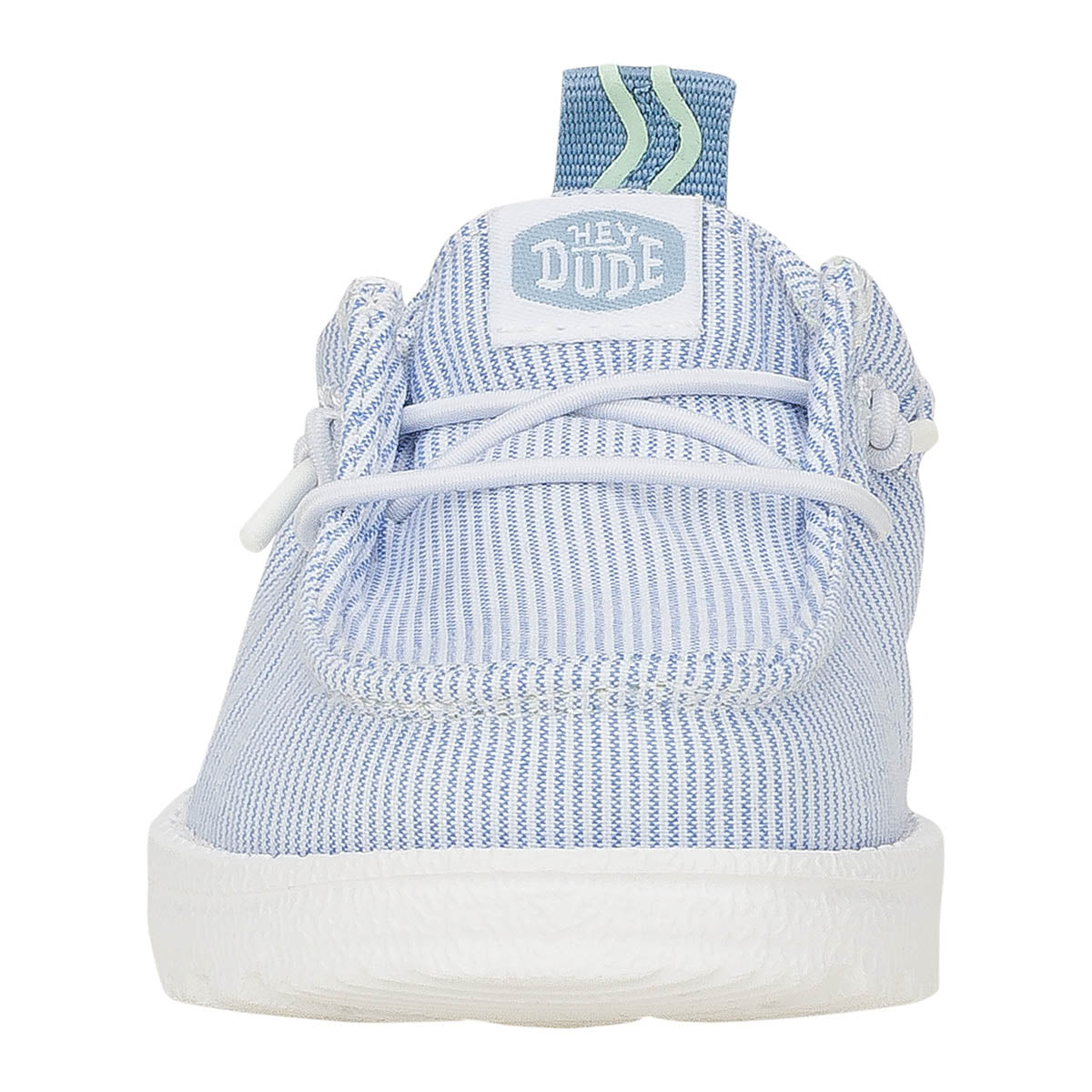 LILDUDES Slip On Prints Kinder - White/Faded Denim
