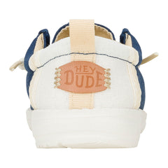 Wally Summer Linen Kinder - Sargasso Blue/White