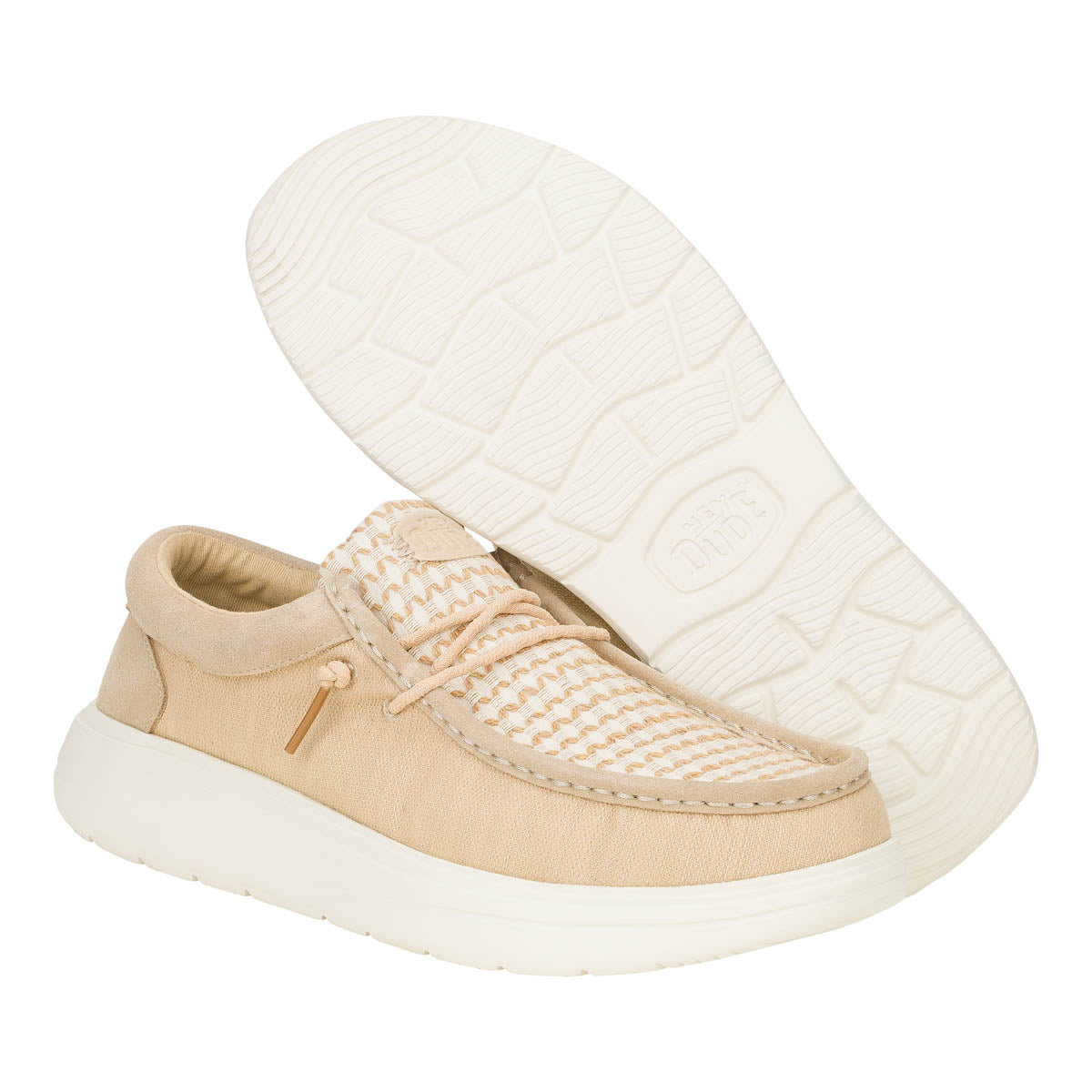 Wally COMF Woven Herren - Irish Cream/Multi
