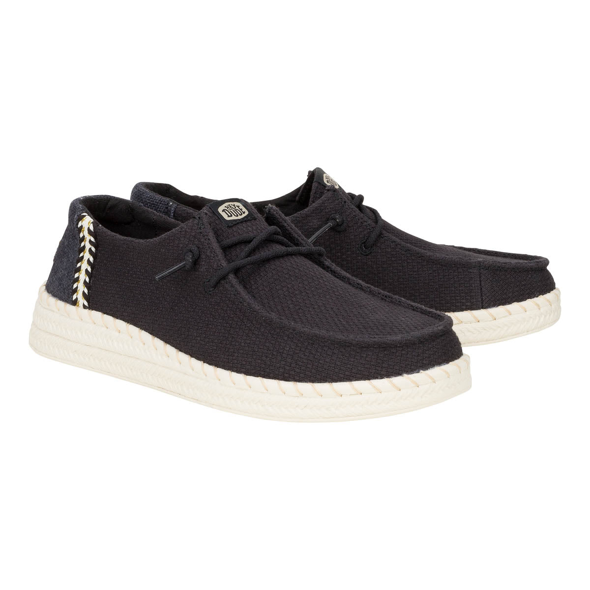 Wendy Espadrille Woven Damen - Black
