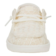 Wendy Crochet Lace Kinder - White/Gold